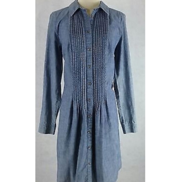 J. Jill Denim Dress Chambray Style - Picture 4 of 4